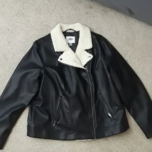 Old Navy retro faux leather jacket